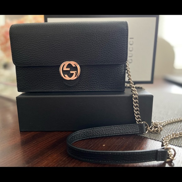 Gucci Bags Gucci Icon Gg Interlocking Wallet On Chain Poshmark